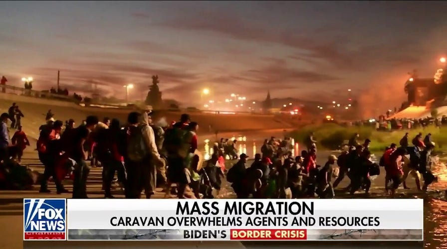 El Paso border patrol reports an average of 2,400 illegal migrant crossings per day: Bill Melugin