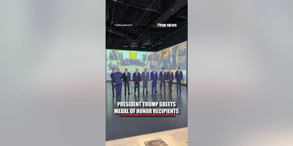 President Trump greets Medal of Honor recipients in Texas | Fox News Video