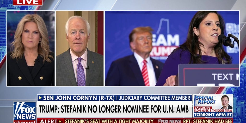 Sen. John Cornyn: Stefanik should be ‘congratulated’ for withdrawing as U.N. ambassador nominee
