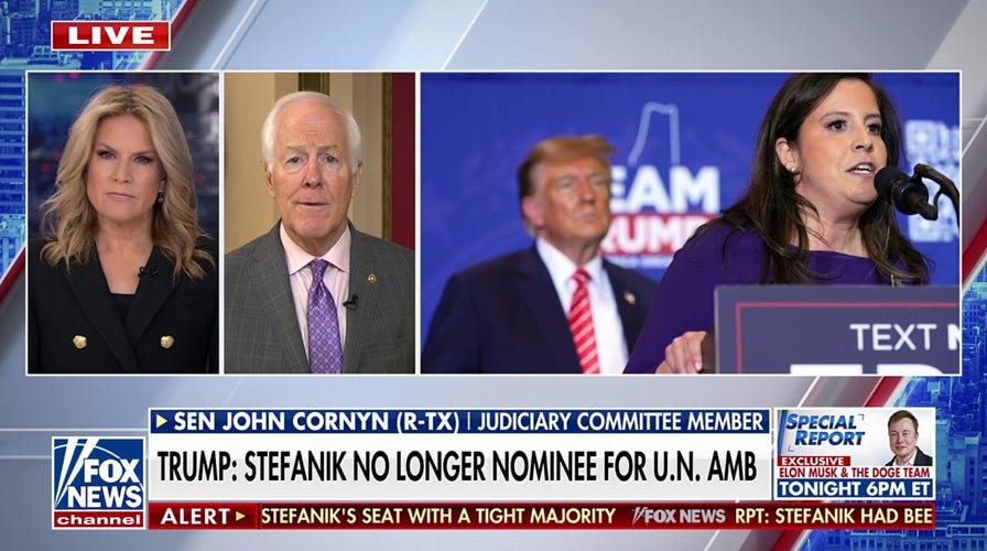Sen. John Cornyn: Stefanik should be ‘congratulated’ for withdrawing as U.N. ambassador nominee