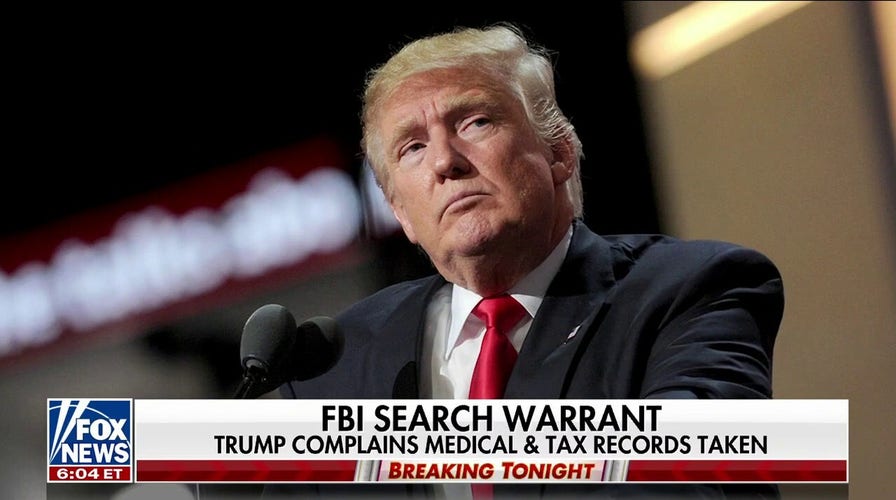  FBI raid: Trump says medical and tax records were taken
