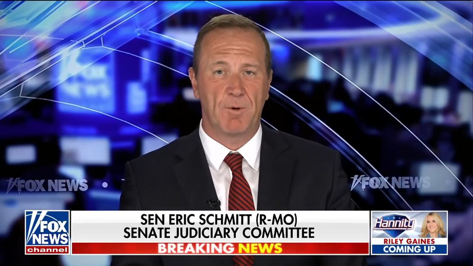 America is in a real competition for the future with China, Sen. Eric Schmitt says