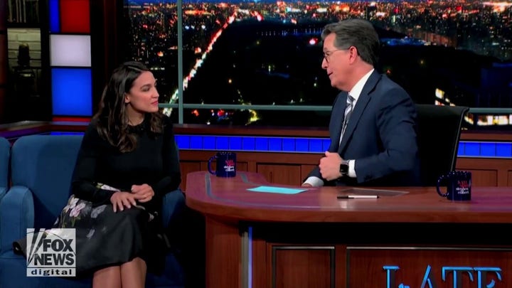 Alexandria Ocasio-Cortez avoids questions about presidential run on CBS's 'The Late Show'