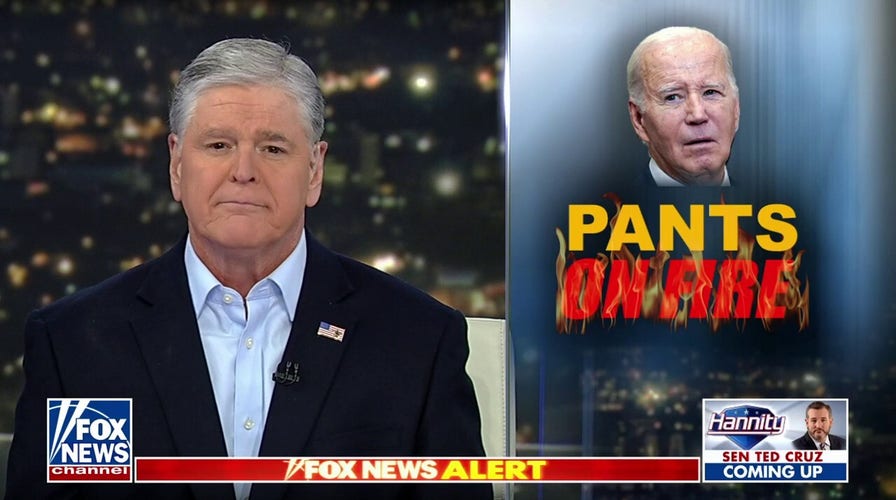 Sean Hannity: Biden is lying right to your face