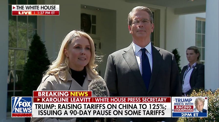White House explains Trump's raise in tariffs on China, 90-day pause on others