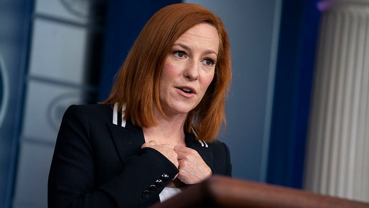 White House press secretary Jen Psaki holds a briefing