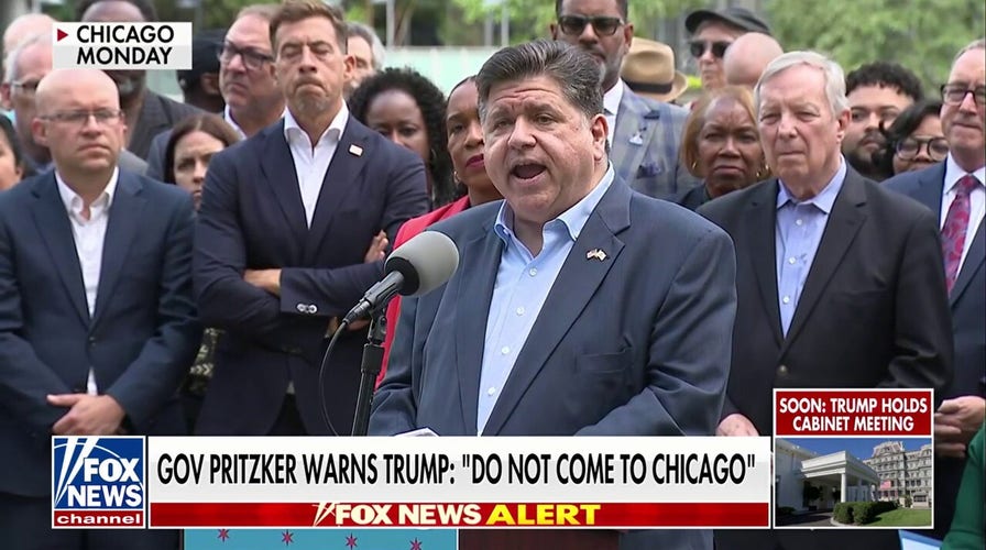 Pritzker feuds with Trump over crime crackdown: 'Do not come to Chicago'