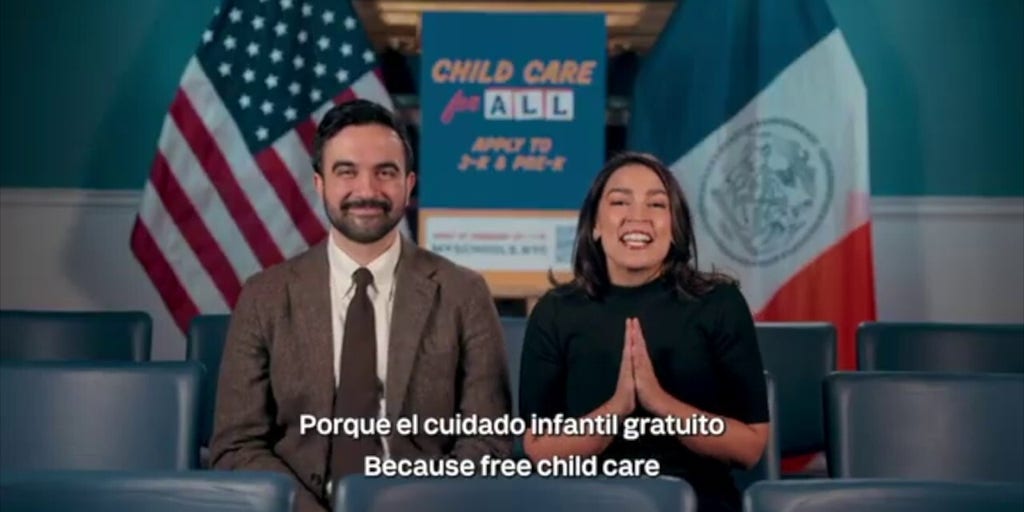 Mamdani and AOC push ‘free childcare’ regardless of immigration status