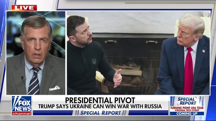 Trump changed tune on Ukraine-Russia war outcome 'completely': Brit Hume