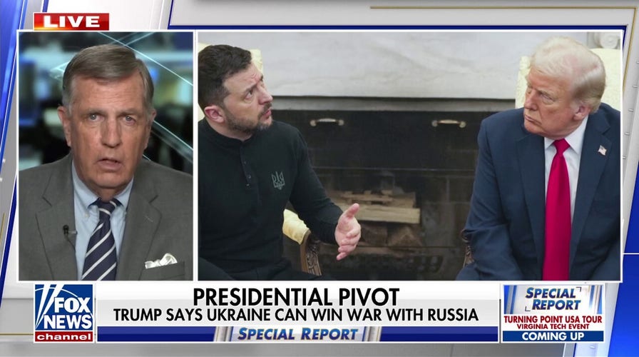 Trump changed tune on Ukraine-Russia war outcome 'completely': Brit Hume