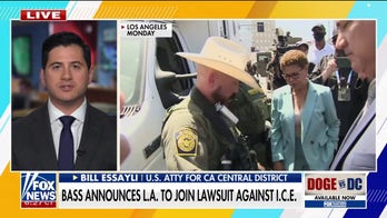 LA Mayor Karen Bass slammed for joining lawsuit targeting ICE agents