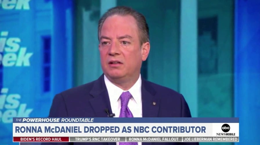 Former RNC chair Reince Priebus criticizes NBC for 'huge failure' on Ronna McDaniel debacle