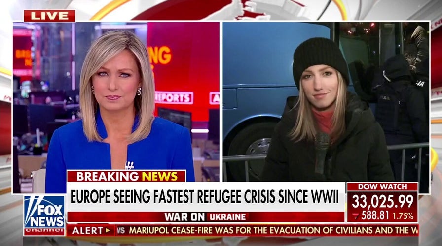 Nearly one million Ukrainians refugees flee to Poland, other neighboring countries as Russian shelling continues