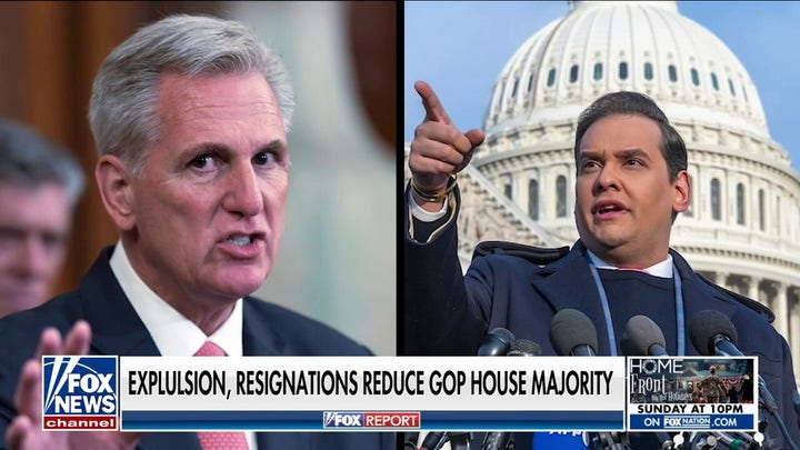GOP majority reduced to three seats after resignations, Santos expulsion