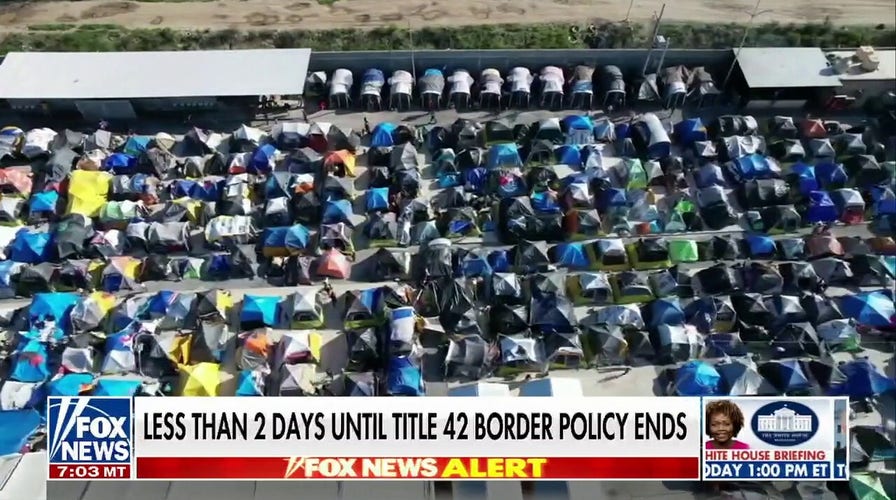 Thousands camp on Mexican side of border waiting for Title 42 to end