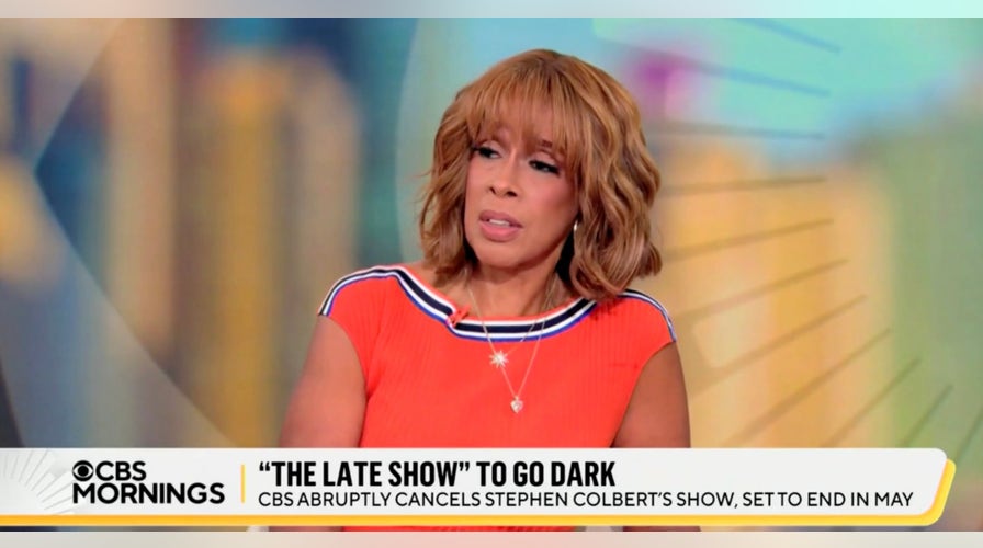 Gayle King calls Colbert cancellation by CBS a 'kick in the stomach'