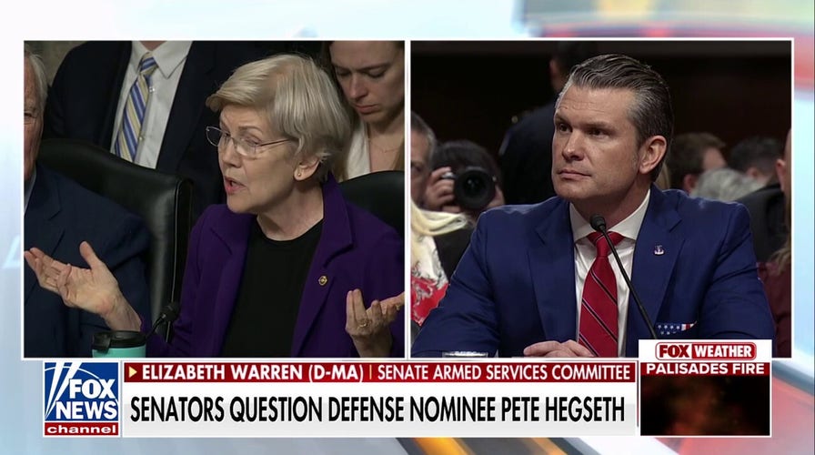 Senators press Pete Hegseth during contentious confirmation hearing