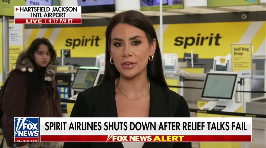 Spirit Airlines shuts down after relief talks fail, leaving travelers scrambling