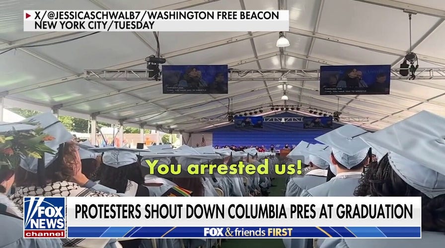 Columbia student calls out 'disrespectful' protesters for disrupting graduation