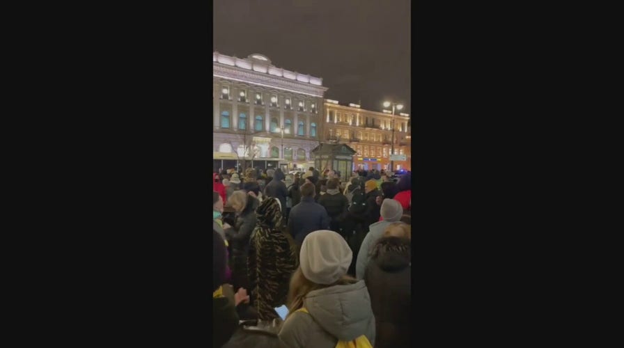 Russian Protest in St. Petersburg