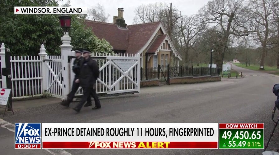 Police search ex-Prince Andrew's home after arrest