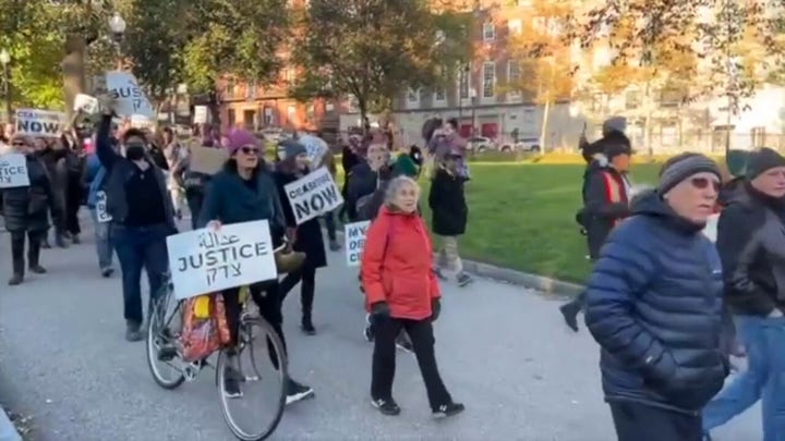 Pro-Palestinian protesters calling for Gaza ceasefire arrested in Boston