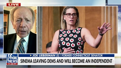 Kyrsten Sinema ditching Democratic Party a 'great move,' good for political system: Joe Lieberman