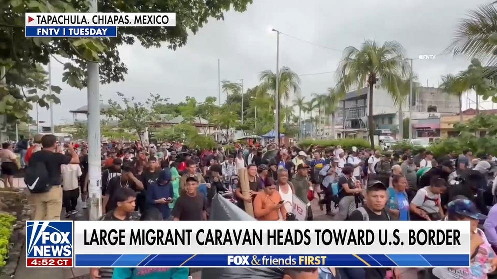 Migrant caravan leaves Mexico ahead of midterm elections