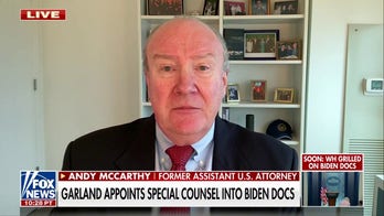 Andy McCarthy: Garland's probe has 'tremendous ramifications' ahead of the 2024 election