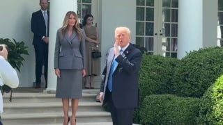 President Trump answers reporter's question on whether he thinks Putin wants peace