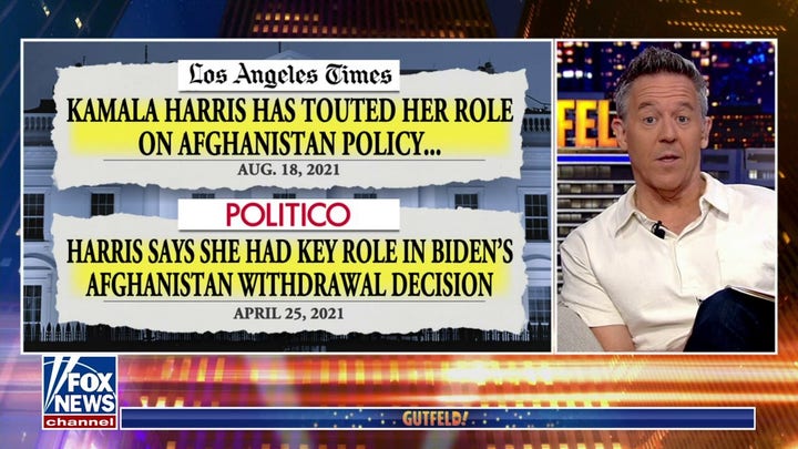 Gutfeld: The media is 'erasing' Kamala Harris' 'liberal' record