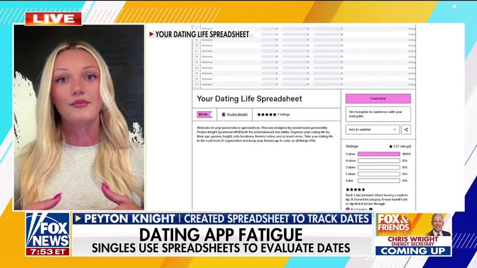 Viral dating spreadsheet helps singles navigate modern app burnout