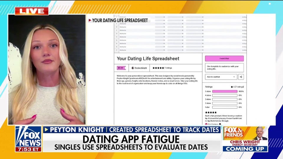 Viral dating spreadsheet helps singles navigate modern app burnout
