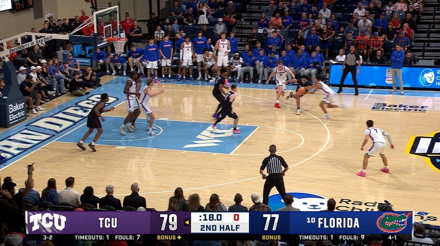 TCU forces important  miss, helping cement an upset triumph   implicit    No. 10 Florida
