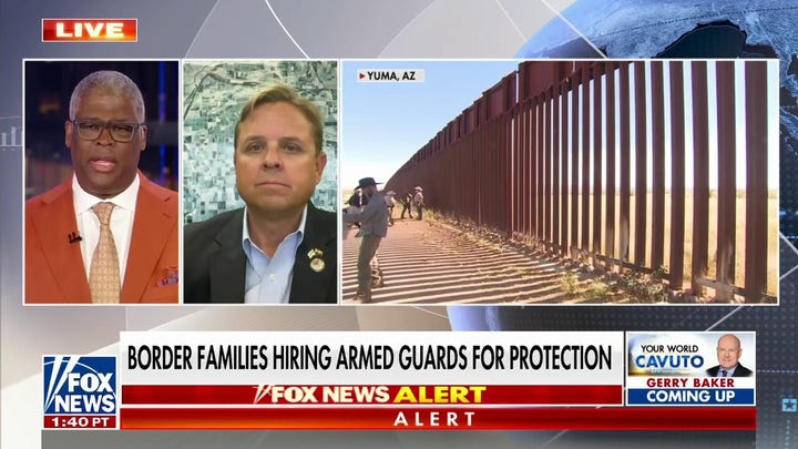 Southern border families hire armed guards as migrant crossings climb.