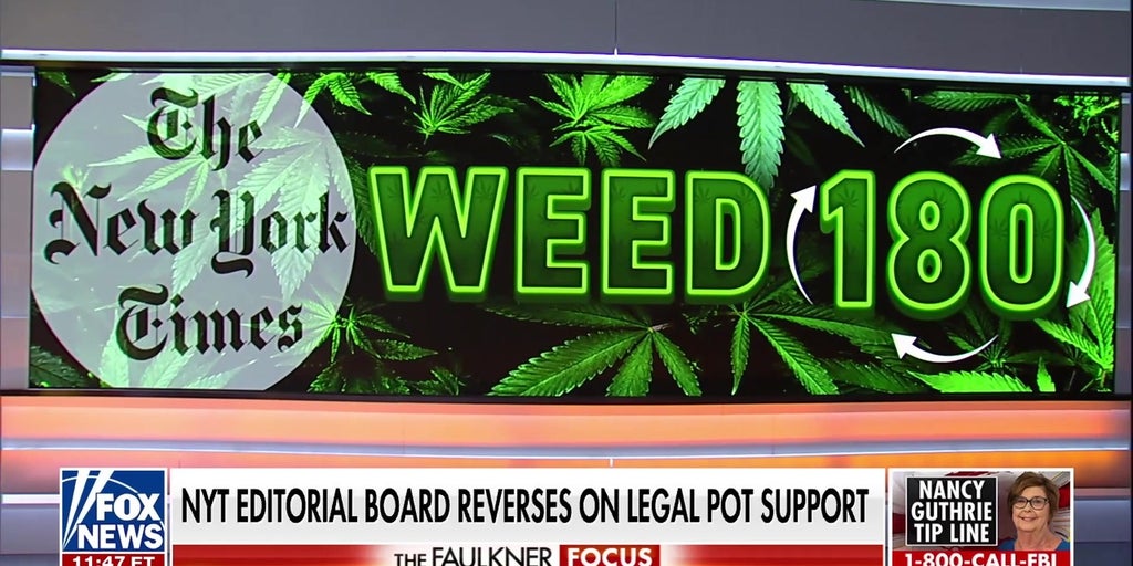 New York Times reverses stance on legal marijuana, warns of 'marijuana problem' in US