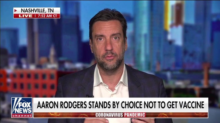 Clay Travis applauds Aaron Rodgers for 'sticking to his guns' over COVID-19 vaccine: 'This thing's not going away'