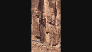Utah BASE jumper slams into cliff, suspended on ledge in harrowing video - Fox News