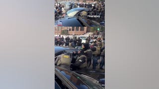 Federal agents forcefully remove a woman from her car amid anti-ICE protests