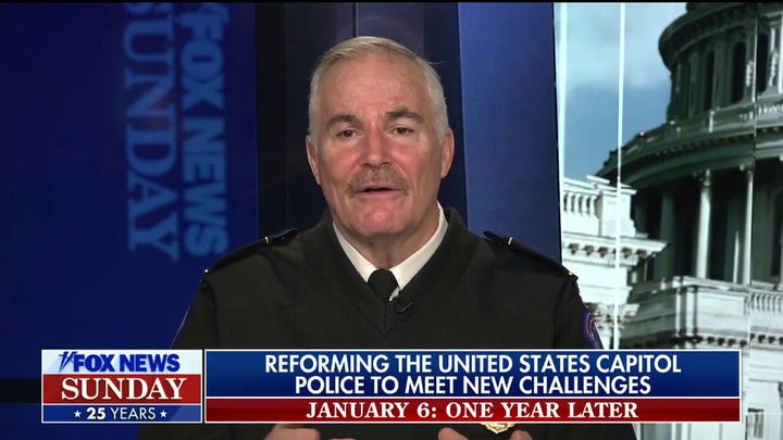 Capitol police chief: Threats, staffing remain concerns one year after Capitol breach