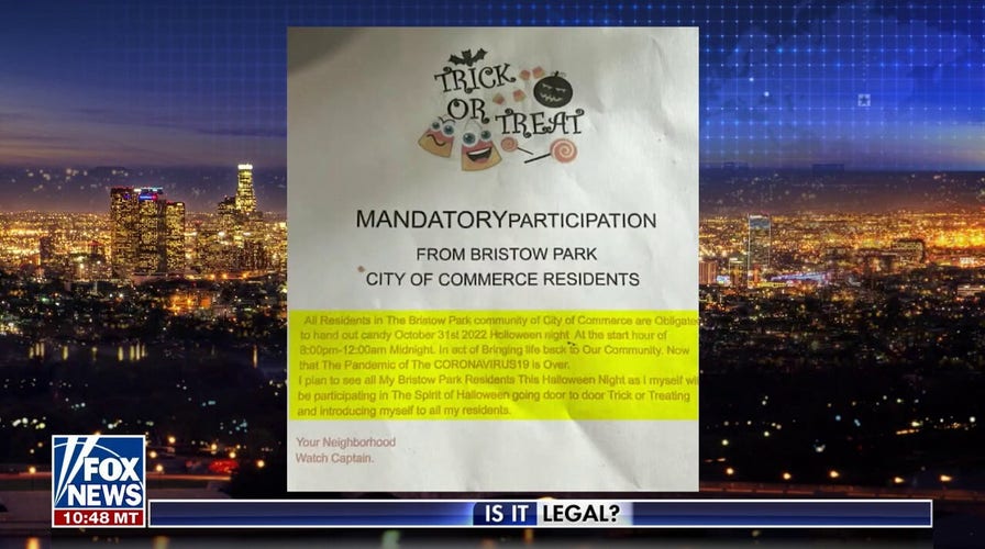 Residents receive mandatory trick-or-treat fliers
