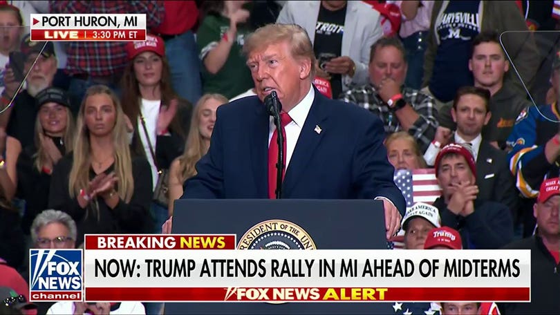 Trump calls out ‘paid protester’ at Michigan rally: ‘Get him out of here’