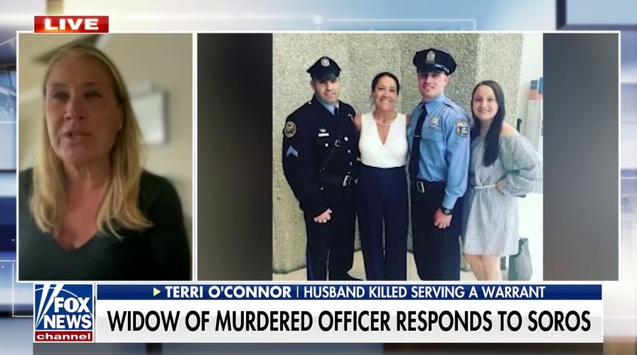 Widow of slain Philadelphia police officer blames progressive policies of DA Larry Krasner for husband’s death
