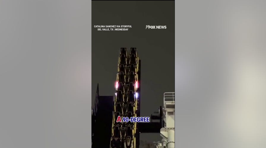  Riders TRAPPED aft  roller coaster malfunctions