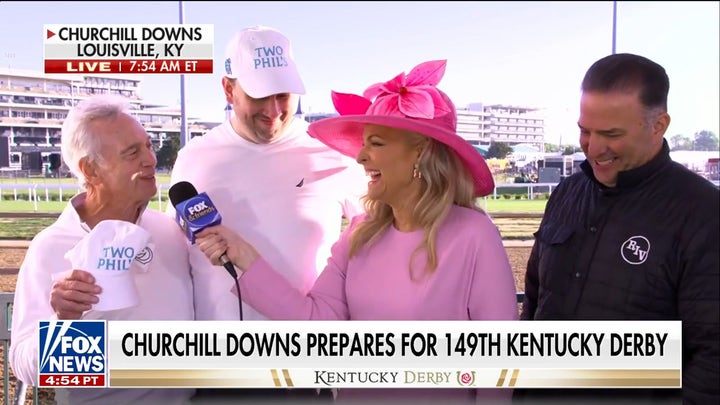 Janice Dean meets trainer and owners of Two Phil's ahead of Kentucky Derby