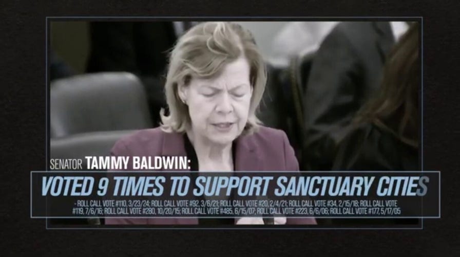 Vulnerable Dem Tammy Baldwin's support of sanctuary cities highlighted in Wisconsin ad