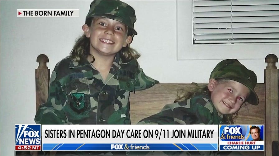 Sisters who were in Pentagon day care on 9/11 join military