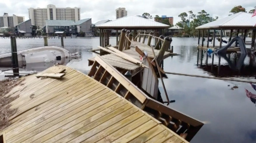 Drone video shows destruction in wake of Hurricane Sally on Alabama coast
