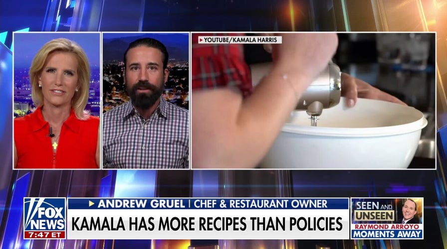  Laura Ingraham: Does Kamala Harris have a future on the Food Network?