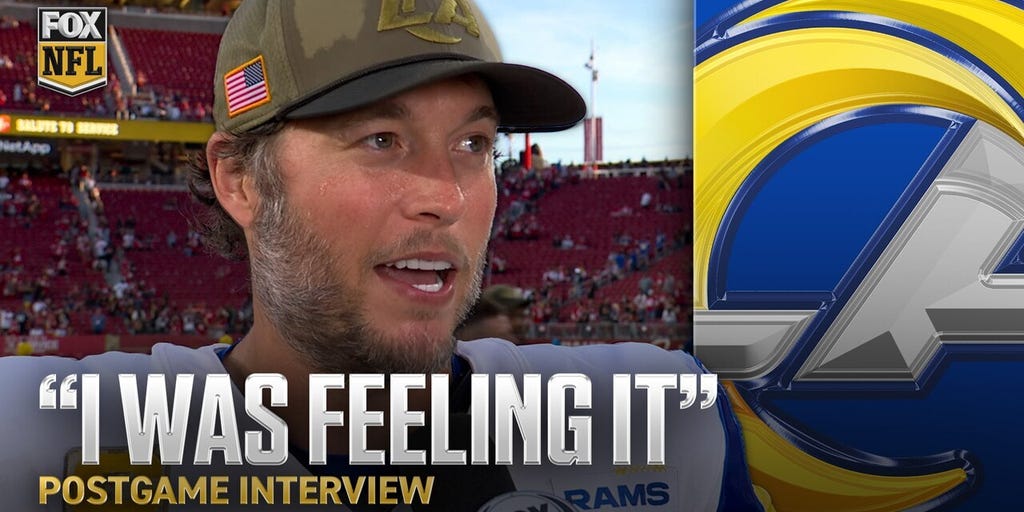 Rams' Matthew Stafford after his four-touchdown performance vs. 49ers: 'It feels good' 💪